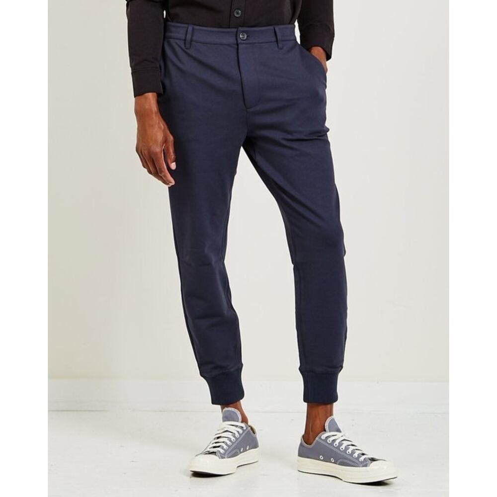 Paige Mens Elmwood Joggers size 31 Deep Anchor Slim Tapered Stretch Knit